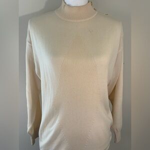 Stizzoli Beige Ribbed Turtleneck